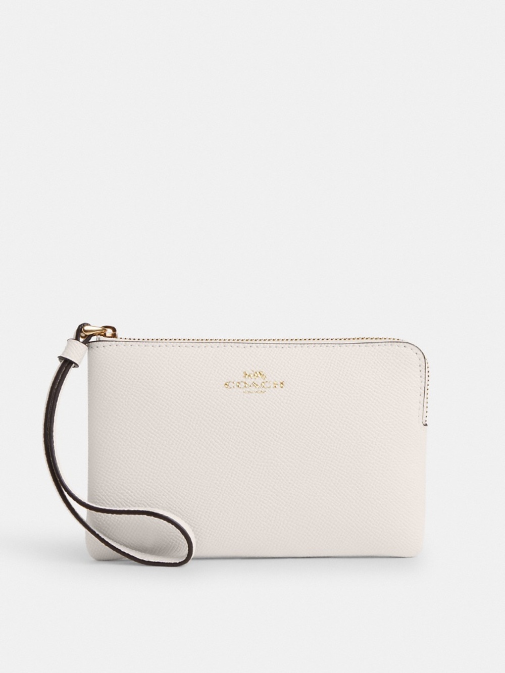 Authentic Coach Corner Zip Wristlet in Chalk NWT - Picture 2 of 3